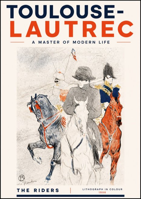 Toulouse-Lautrec The Riders No4 - Plakát