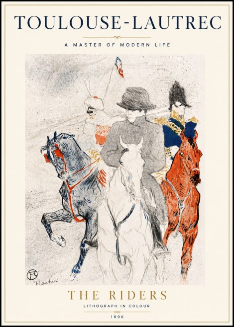 Toulouse-Lautrec The Riders No5 - Plakát