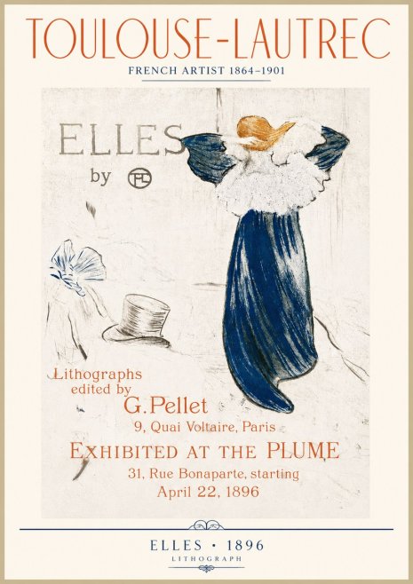 Toulouse-Lautrec Elles No4 - Plakát