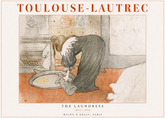 Toulouse-Lautrec The Laundress No3 - Plakát