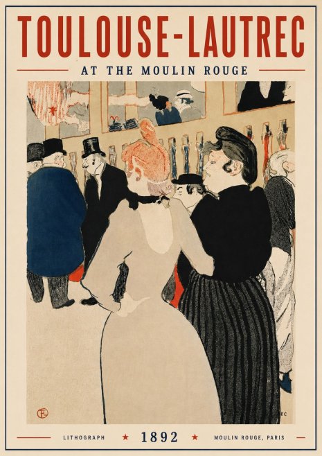 Toulouse-Lautrec At the Moulin Rouge VII No3 - Plakát