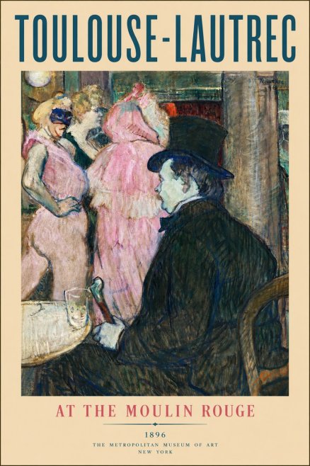 Toulouse-Lautrec At the Moulin Rouge VIII No2 - Plakát