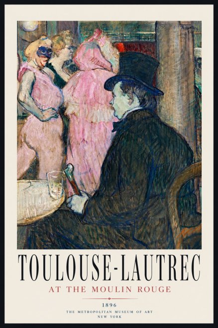 Toulouse-Lautrec At the Moulin Rouge VIII No3 - Plakát