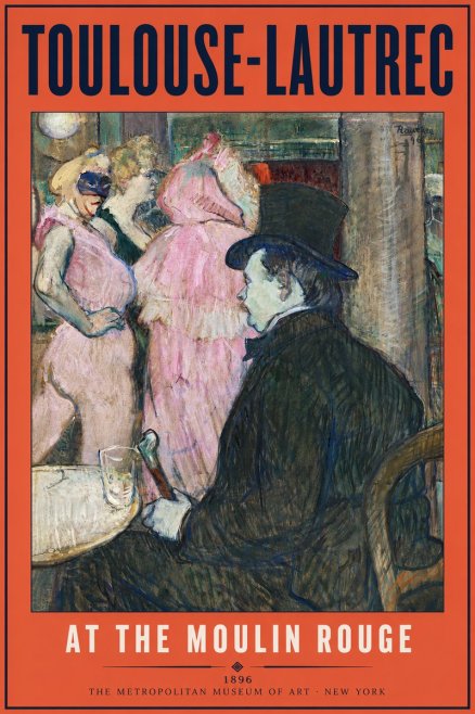 Toulouse-Lautrec At the Moulin Rouge VIII No4 - Plakát