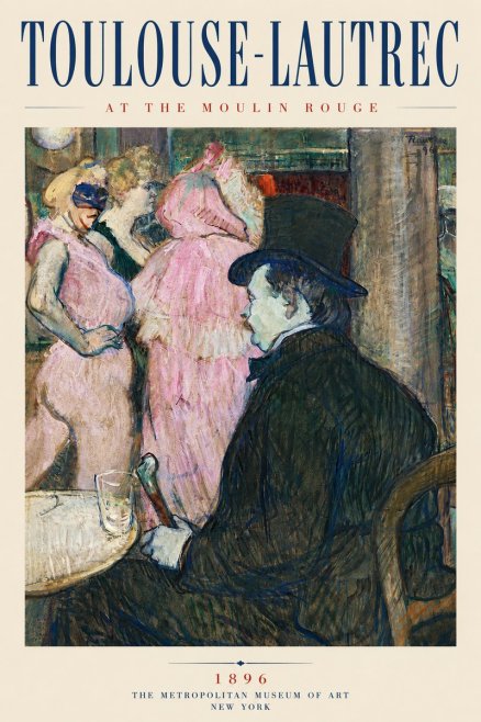Toulouse-Lautrec At the Moulin Rouge VIII No5 - Plakát