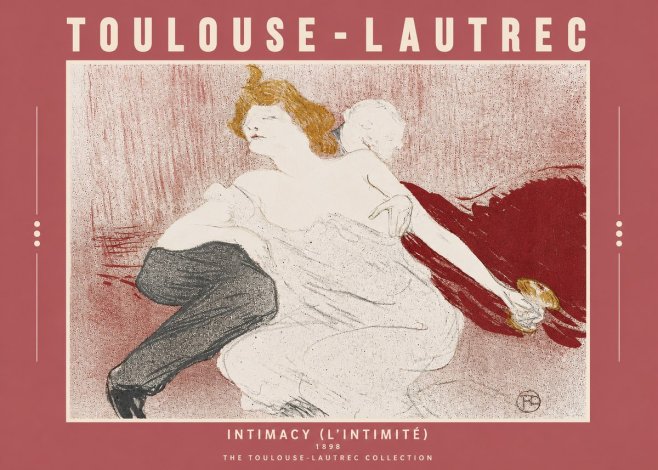 Toulouse-Lautrec Intimacy (L'intimité) No3 - Plakát