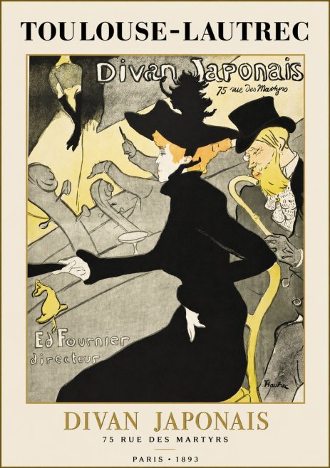 Toulouse-Lautrec Divan Japonais No1 - Plakát