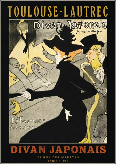 Toulouse-Lautrec Divan Japonais No2 - Plakát