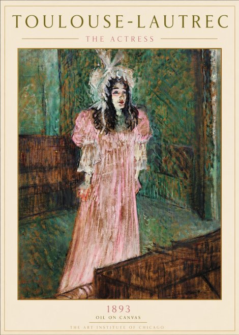 Toulouse-Lautrec The Actress No6 - Plakát