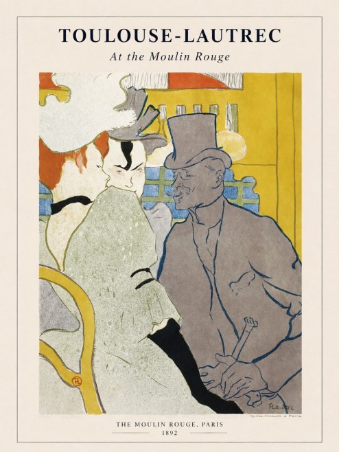Toulouse-Lautrec At the Moulin Rouge IX No1 - Plakát