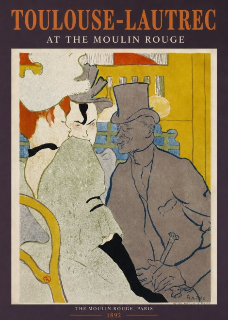 Toulouse-Lautrec At the Moulin Rouge IX No2 - Plakát