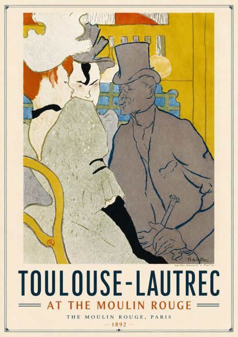 Toulouse-Lautrec At the Moulin Rouge IX No4 - Plakát