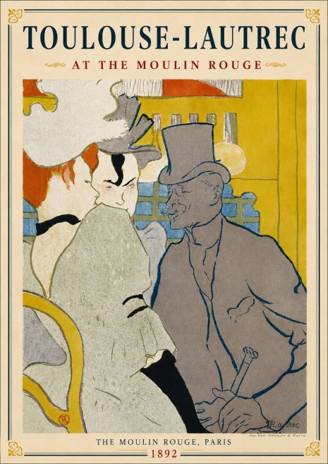Toulouse-Lautrec At the Moulin Rouge IX No6 - Plakát
