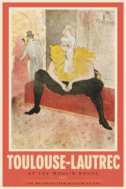 Toulouse-Lautrec At the Moulin Rouge X No2 - Plakát