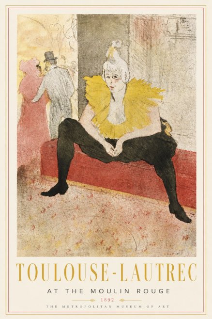 Toulouse-Lautrec At the Moulin Rouge X No3 - Plakát