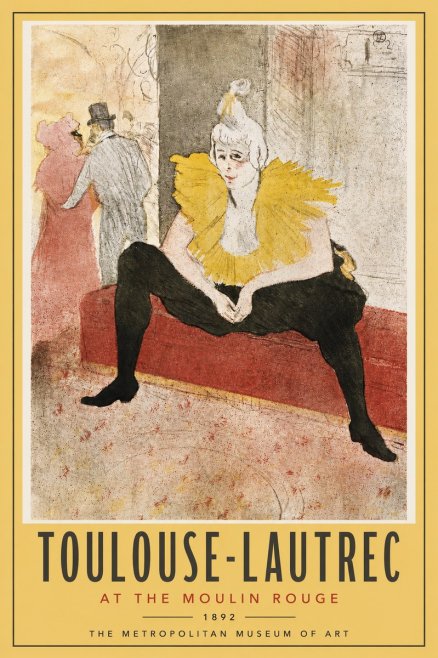 Toulouse-Lautrec At the Moulin Rouge X No4 - Plakát