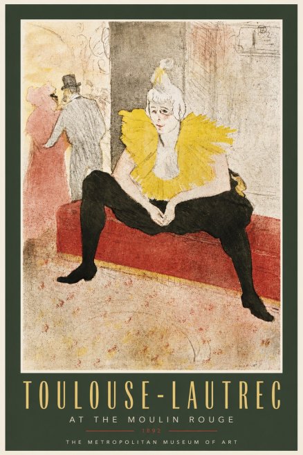 Toulouse-Lautrec At the Moulin Rouge X No5 - Plakát