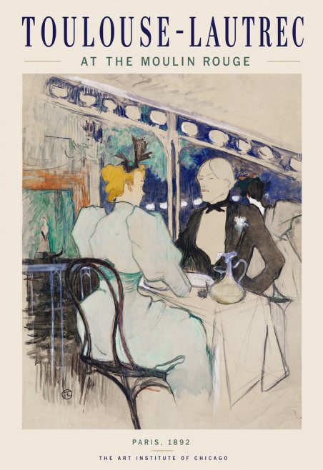 Toulouse-Lautrec At the Moulin Rouge XI No1 - Plakát