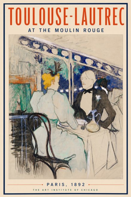 Toulouse-Lautrec At the Moulin Rouge XI No6 - Plakát