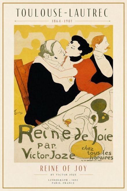 Toulouse-Lautrec Reine De Joie II No3 - Plakát