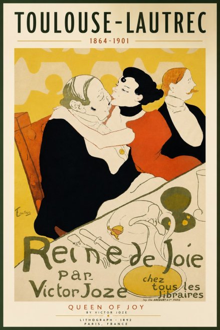Toulouse-Lautrec Reine De Joie II No4 - Plakát