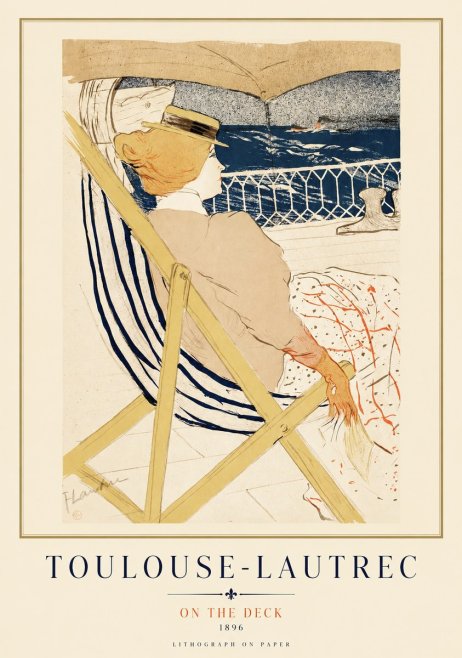 Toulouse-Lautrec On the Deck No1 - Plakát