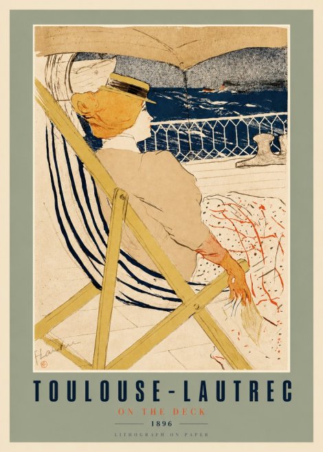 Toulouse-Lautrec On the Deck No3 - Plakát