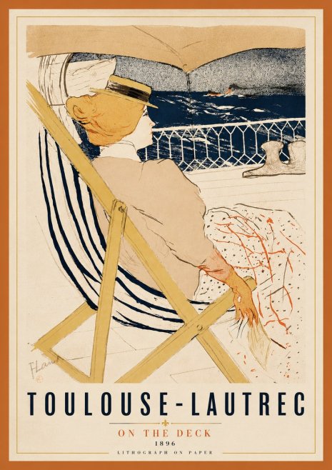 Toulouse-Lautrec On the Deck No4 - Plakát