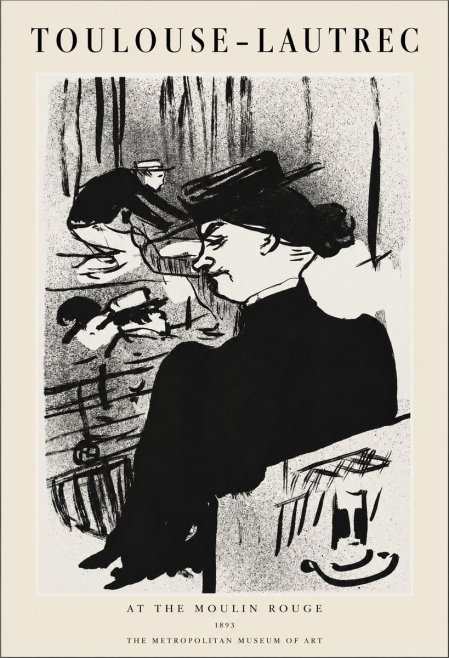 Toulouse-Lautrec At the Moulin Rouge XII No1 - Plakát