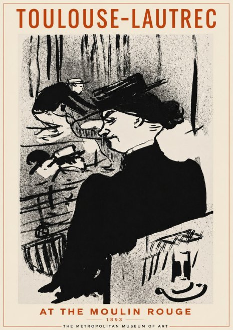 Toulouse-Lautrec At the Moulin Rouge XII No2 - Plakát
