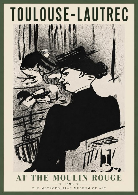 Toulouse-Lautrec At the Moulin Rouge XII No5 - Plakát