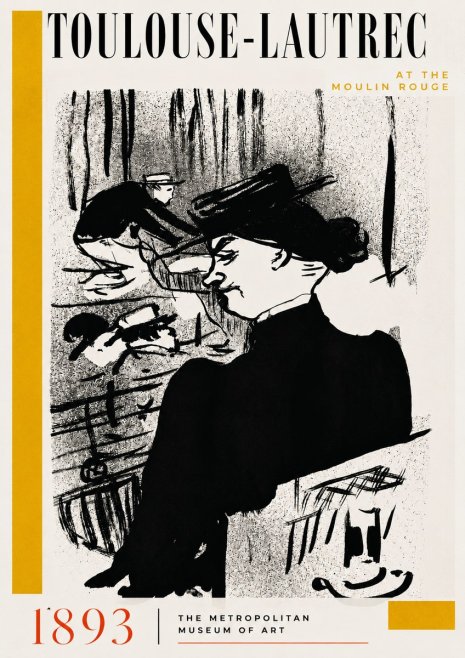 Toulouse-Lautrec At the Moulin Rouge XII No6 - Plakát