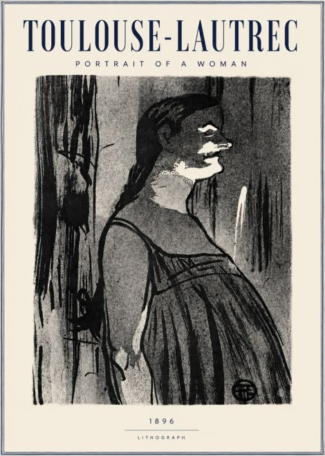 Toulouse-Lautrec Portrait of a Woman III No3 - Plakát