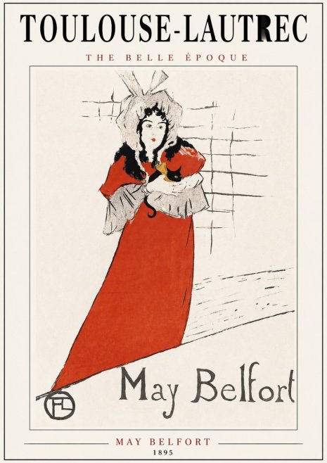 Toulouse-Lautrec May Belfort No2 - Plakát