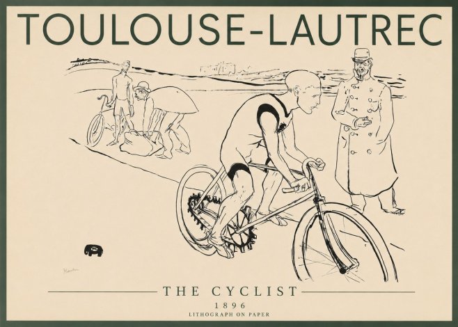 Toulouse-Lautrec The Cyclist No3 - Plakát