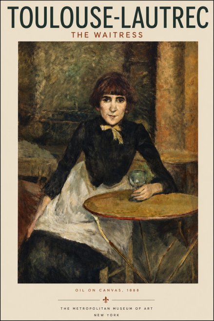 Toulouse-Lautrec The Waitress No3 - Plakát