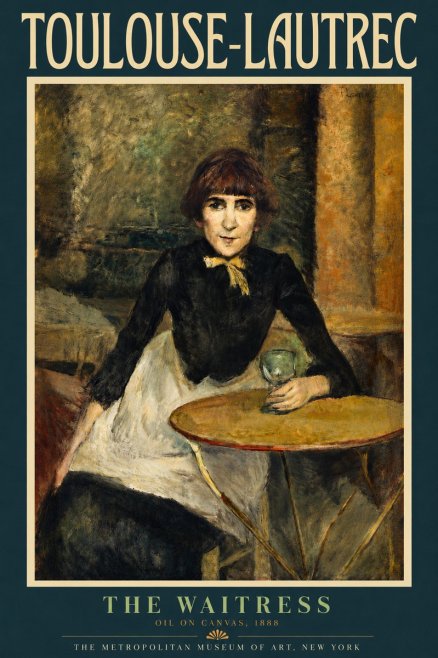 Toulouse-Lautrec The Waitress No4 - Plakát
