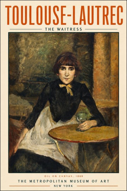 Toulouse-Lautrec The Waitress No6 - Plakát