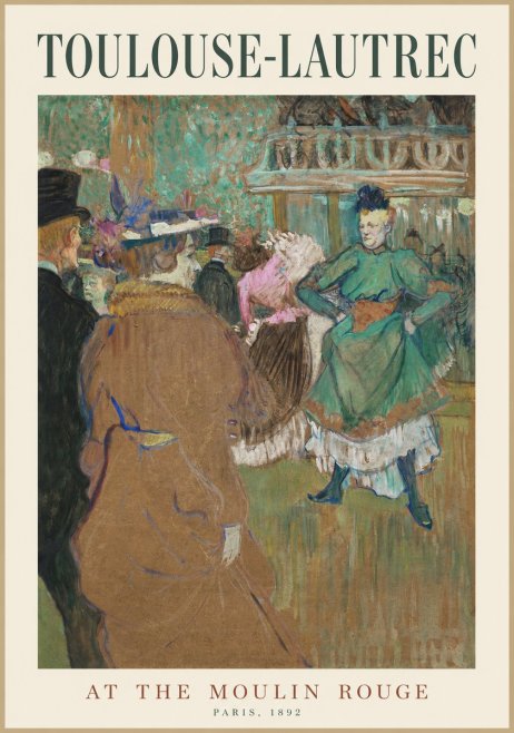 Toulouse-Lautrec At the Moulin Rouge XIII No1 - Plakát