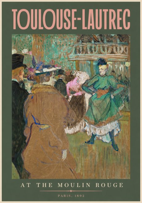 Toulouse-Lautrec At the Moulin Rouge XIII No2 - Plakát