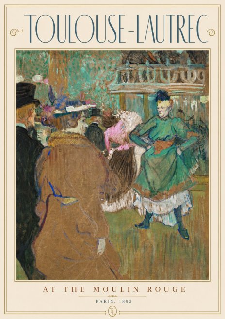 Toulouse-Lautrec At the Moulin Rouge XIII No3 - Plakát