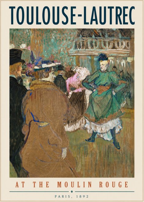 Toulouse-Lautrec At the Moulin Rouge XIII No5 - Plakát