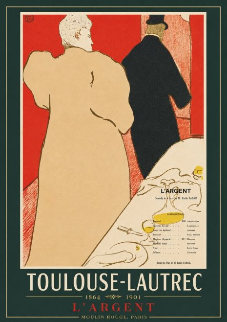 Toulouse-Lautrec L'argent No2 - Plakát