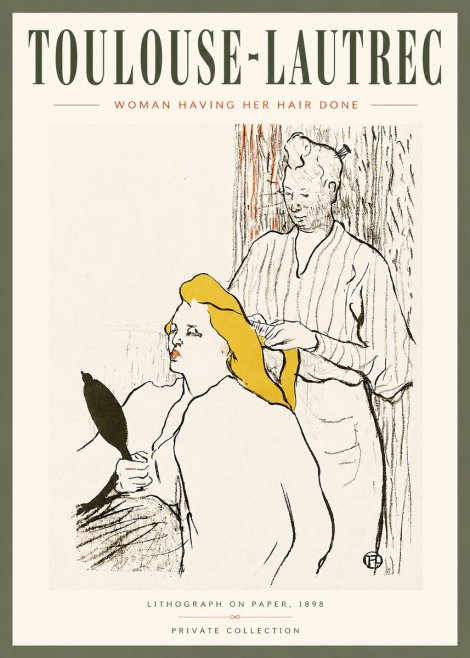 Toulouse-Lautrec Woman Having Her Hair Done No5 - Plakát