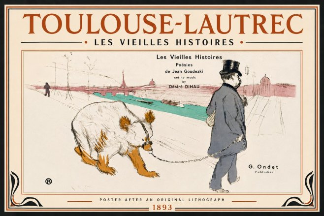 Toulouse-Lautrec Les Vieilles Histoires I No5 - Plakát