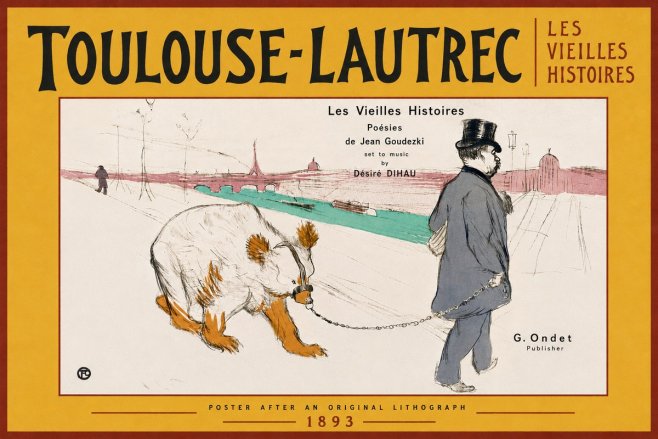 Toulouse-Lautrec Les Vieilles Histoires I No6 - Plakát