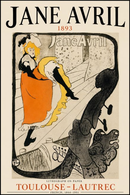 Toulouse-Lautrec Jane Avril II No3 - Plakát
