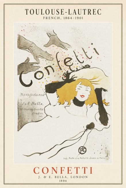 Toulouse-Lautrec Confetti No1 - Plakát