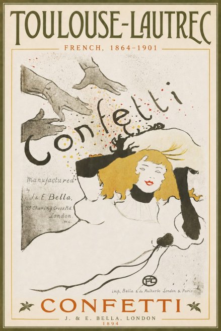 Toulouse-Lautrec Confetti No3 - Plakát