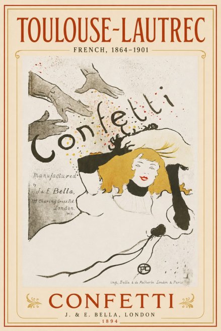Toulouse-Lautrec Confetti No5 - Plakát